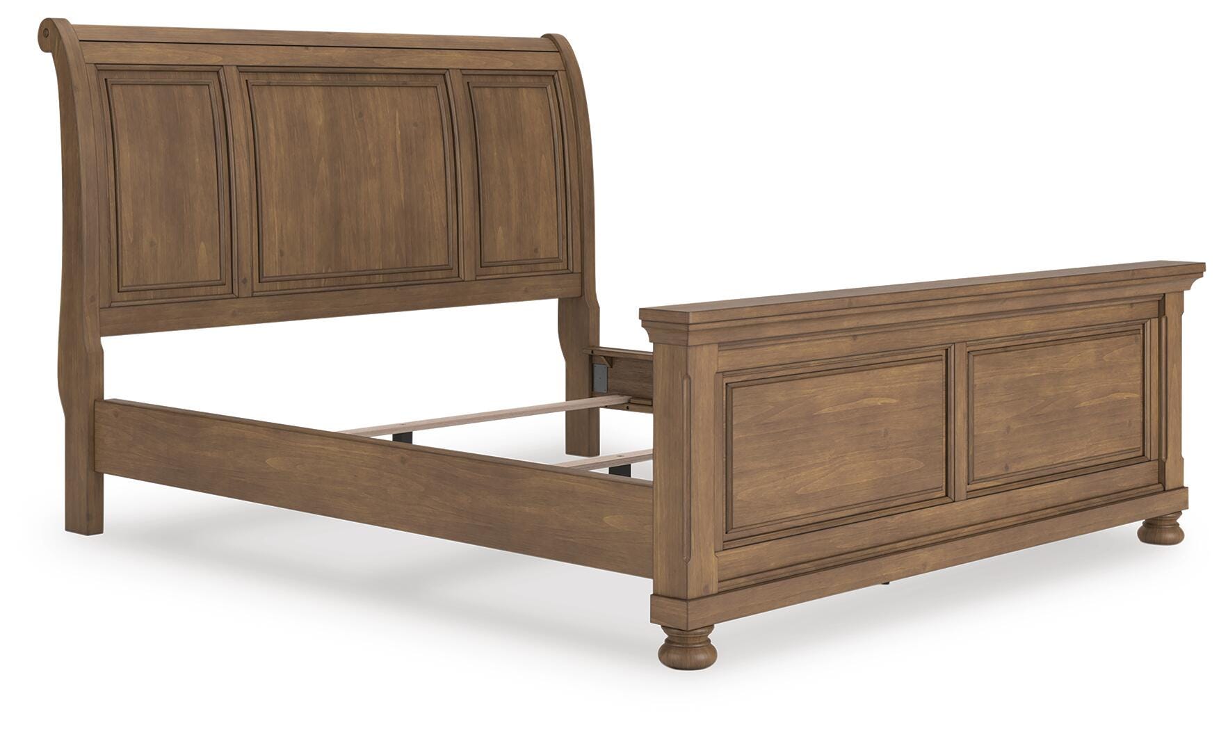 Vandenmore California King Sleigh Bed, Medium Brown, rollover