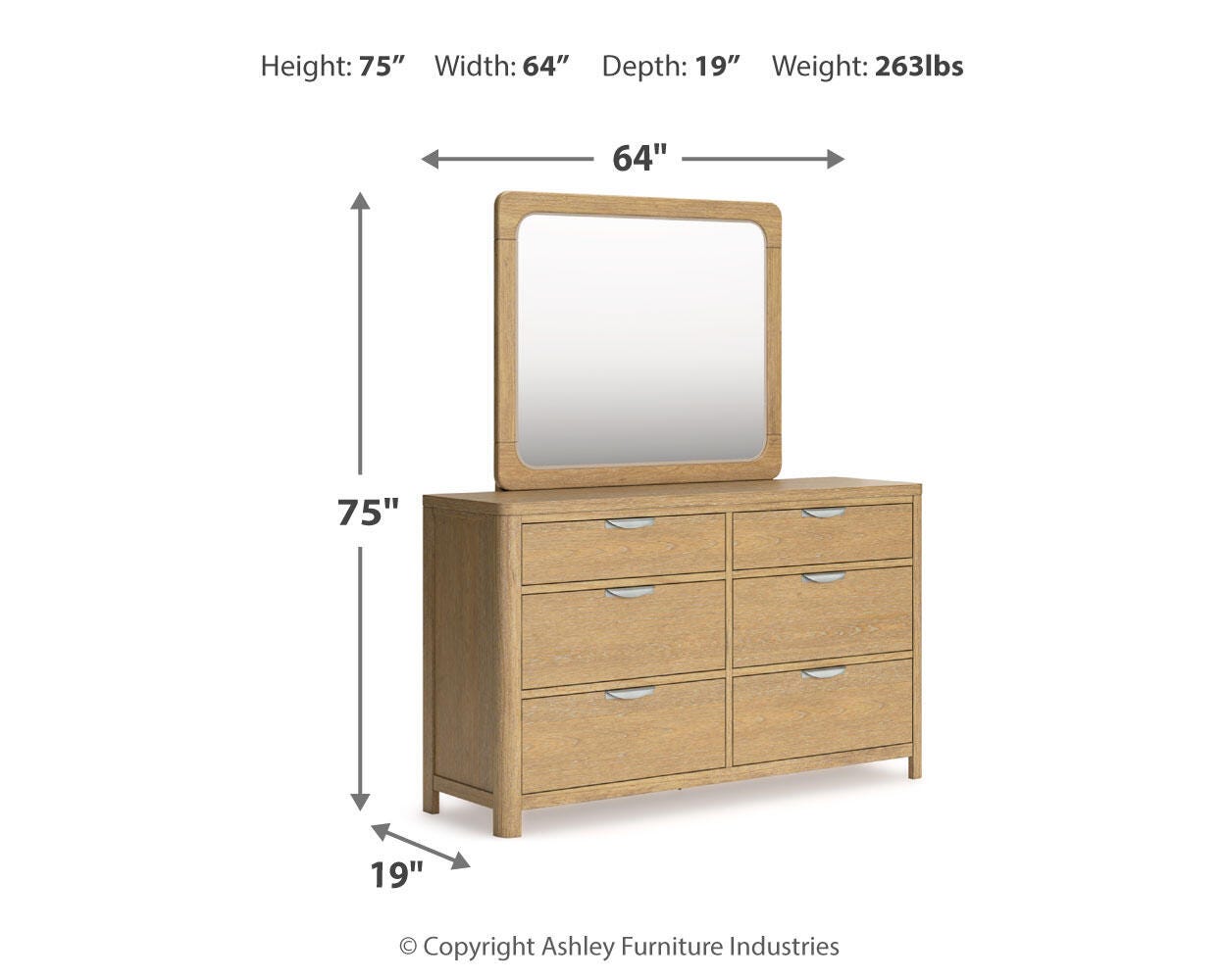 Rencott Dresser and Mirror - image 9