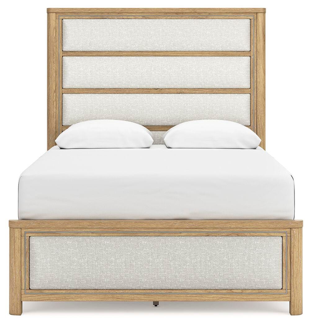Rencott Queen Upholstered Bed, Dresser and Mirror - image 7