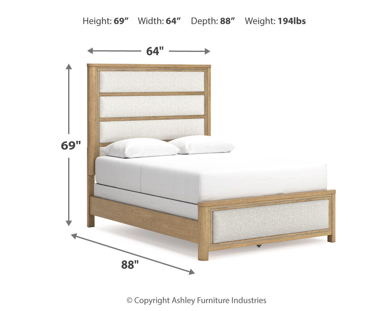 Rencott Queen Upholstered Bed, Dresser and Mirror - image 13
