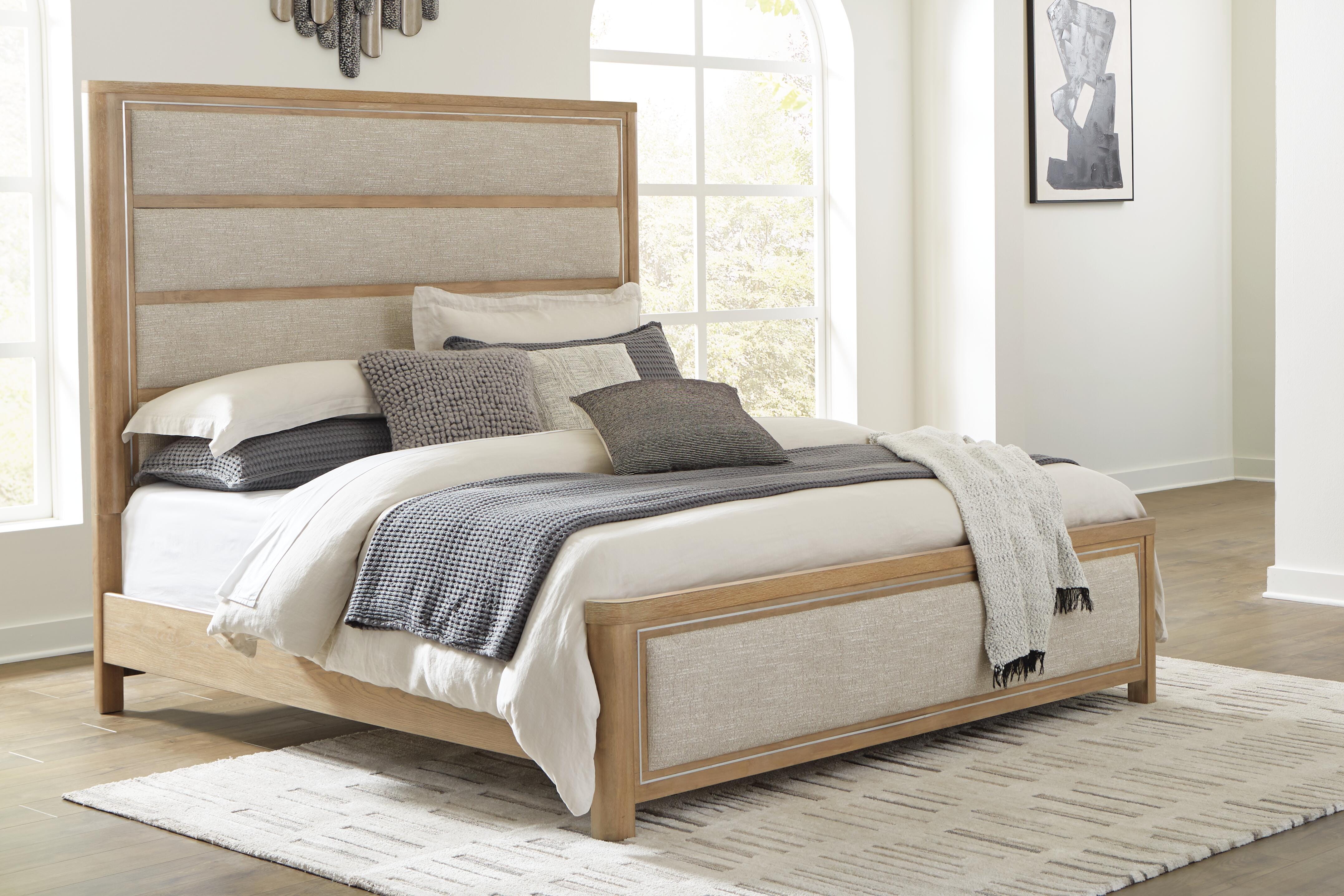 Rencott King Upholstered Bed, Dresser and Mirror - image 16