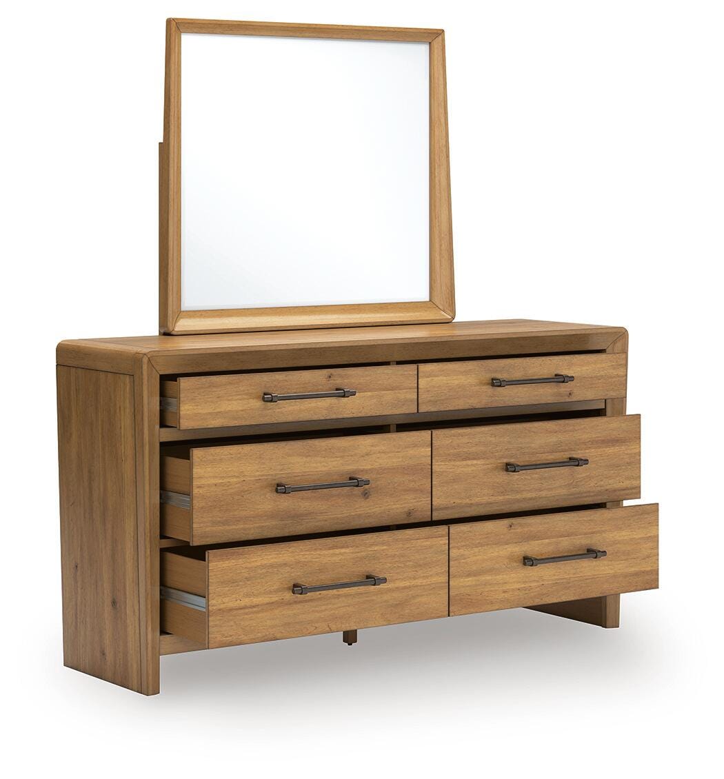 Cama King, cómoda y espejo Takston - image 3