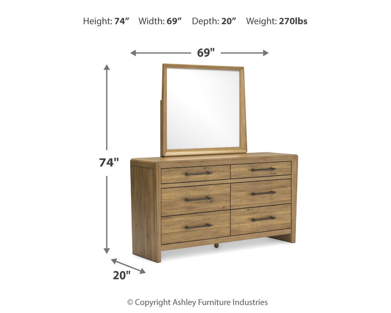 Takston Dresser and Mirror - image 9