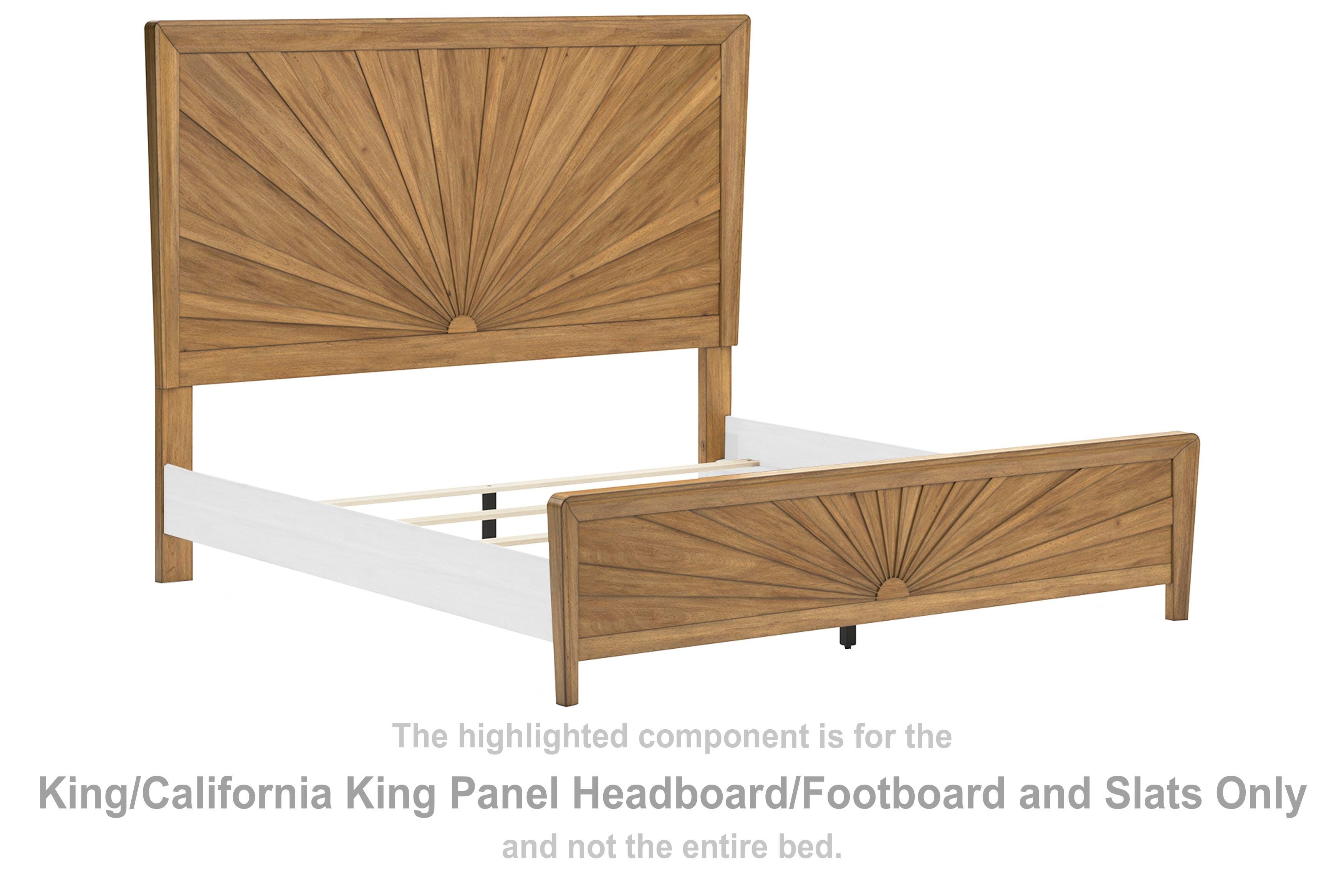 Takston King/California King Panel Headboard/Footboard and Slats | Ashley