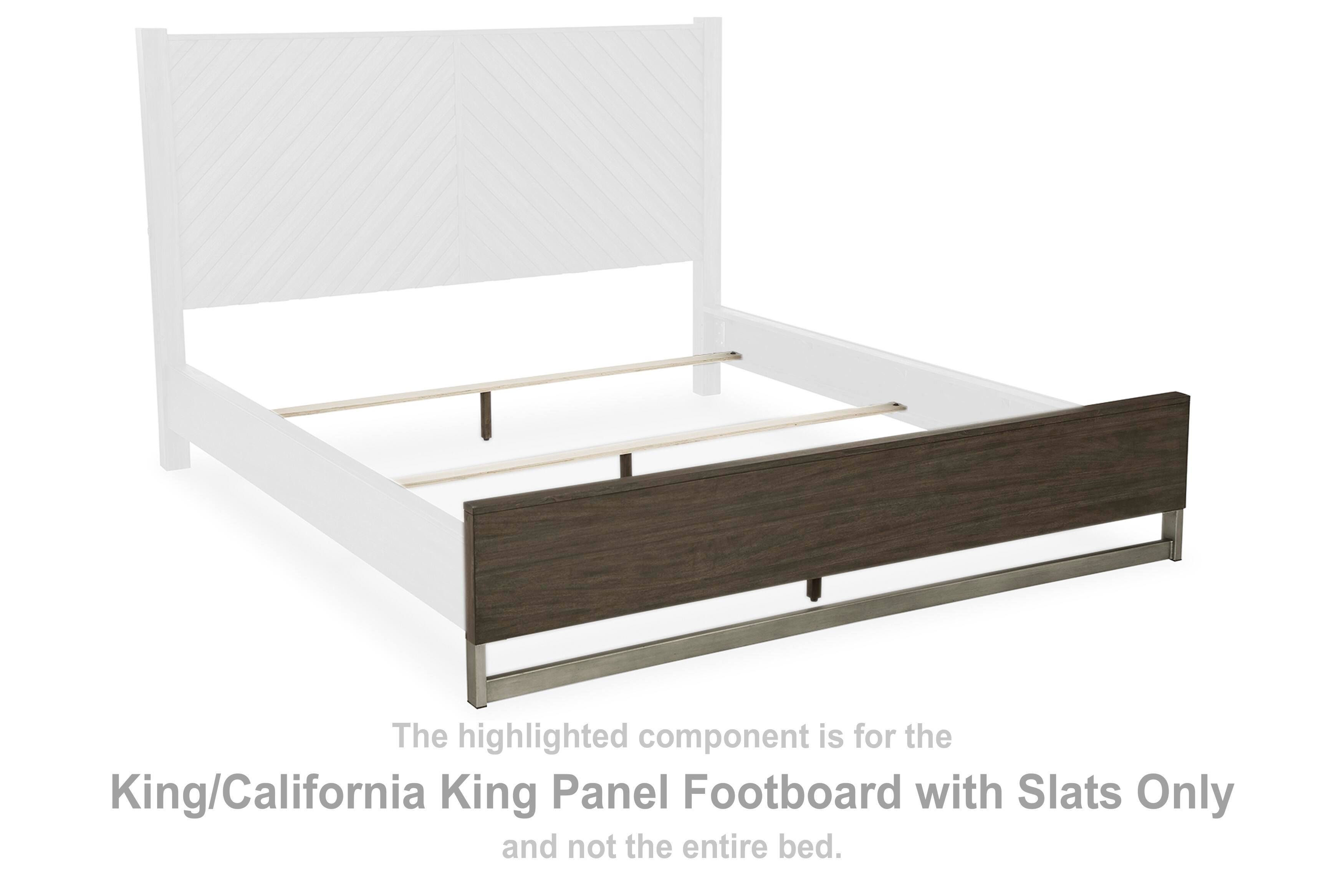 Arkenton King/California King Panel Footboard with Slats - image 2