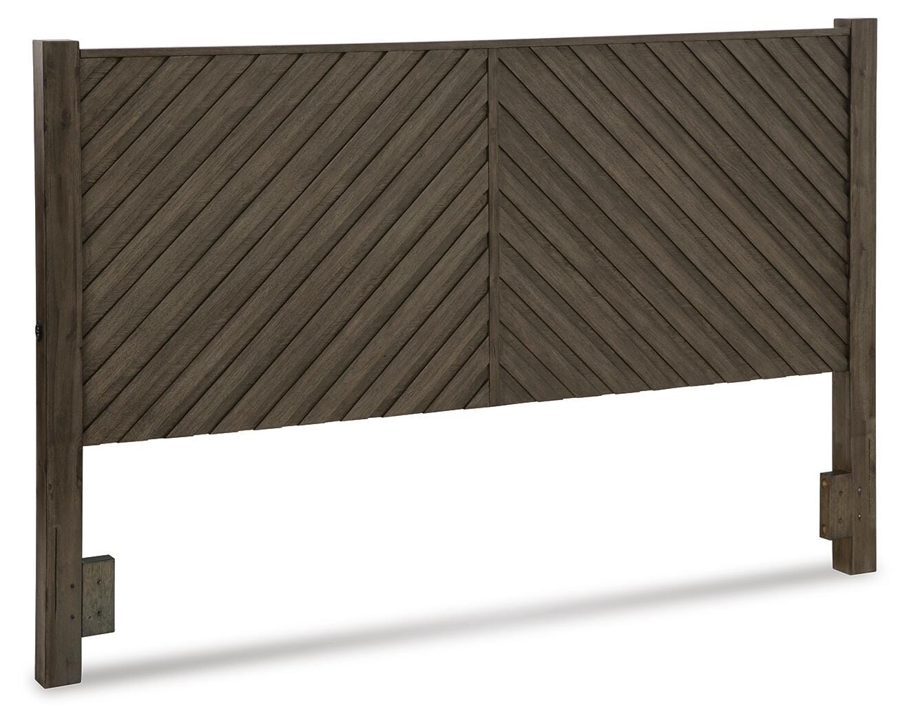 Cama Arkenton tamaño California King con panel, cómoda y espejo - image 7