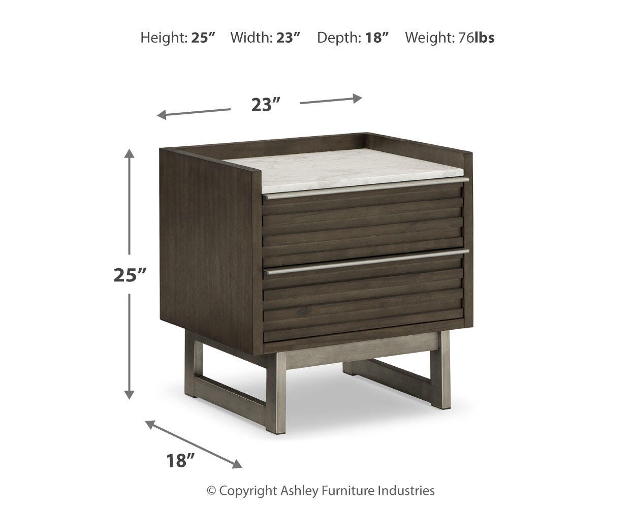 Arkenton King Panel Bed, Dresser, Mirror, Chest and 2 Nightstands - image 18
