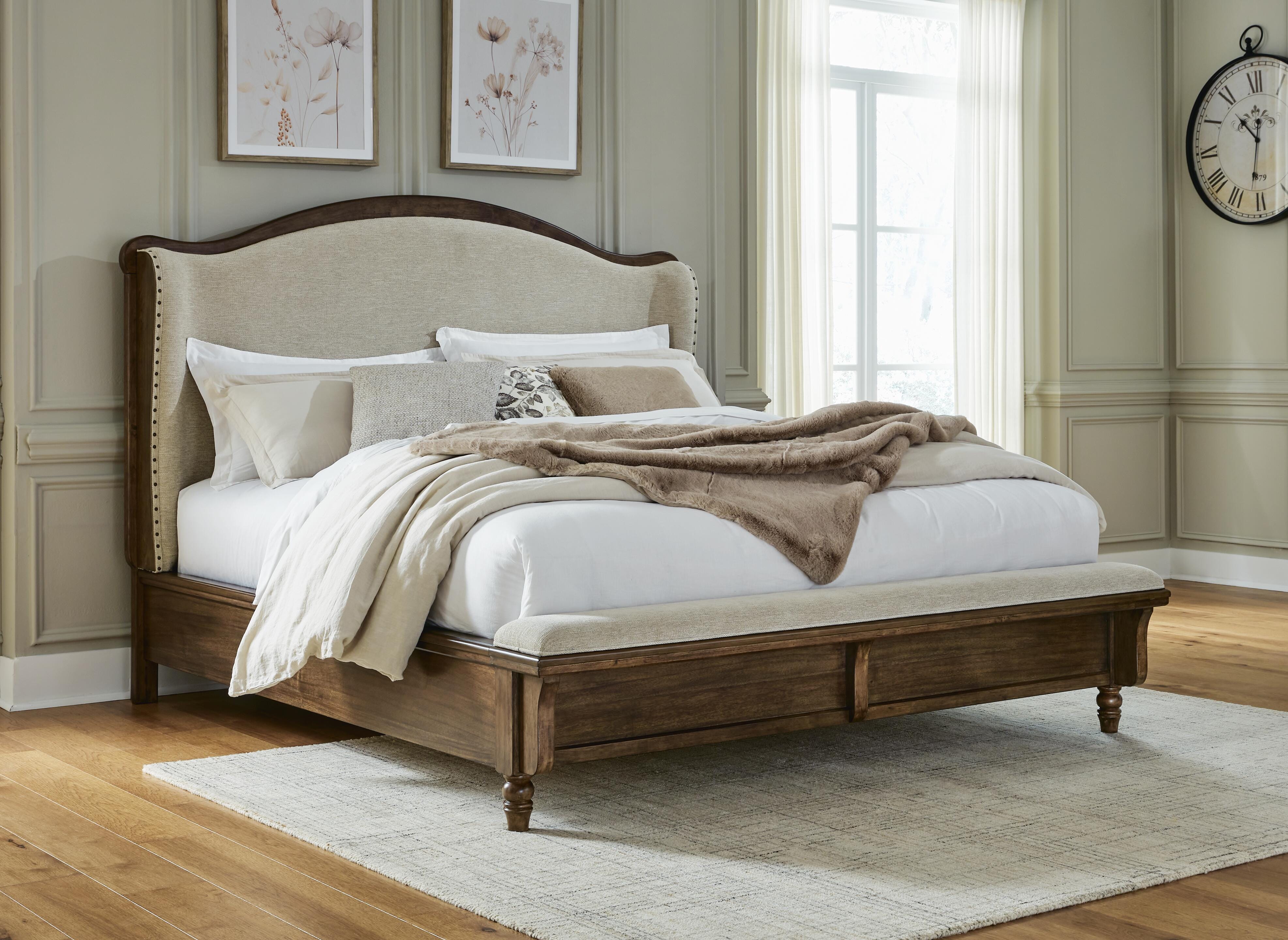 Cama tapizada con panel King Sturlayne - image 2