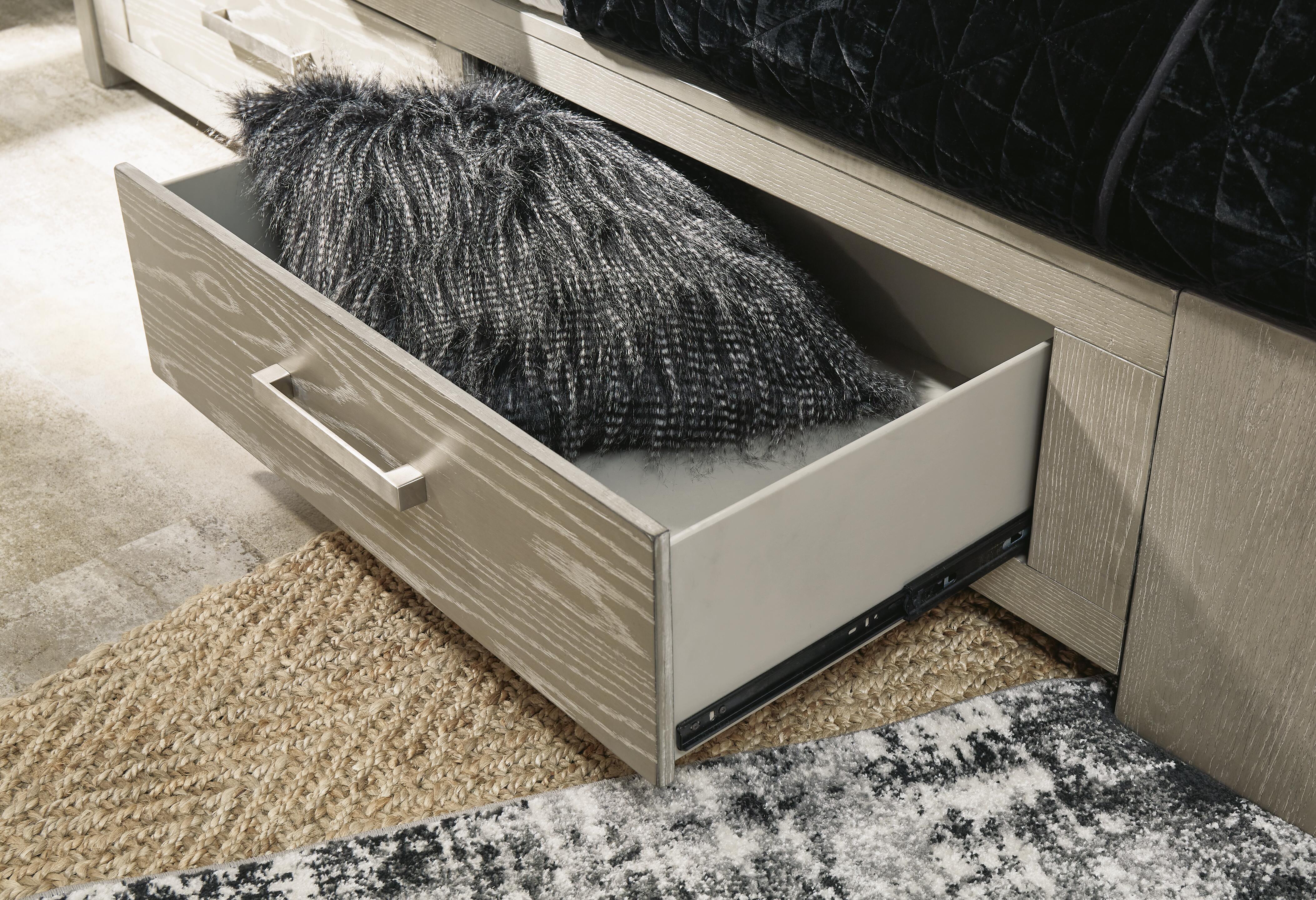 Fawnburg Queen Panel Bed with Storage, Gray, large
