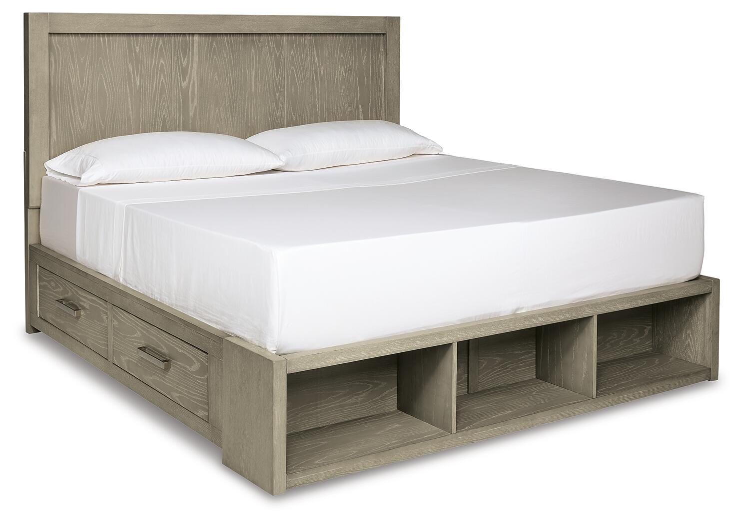 Fawnburg Queen Panel Bed with Storage, Gray, large