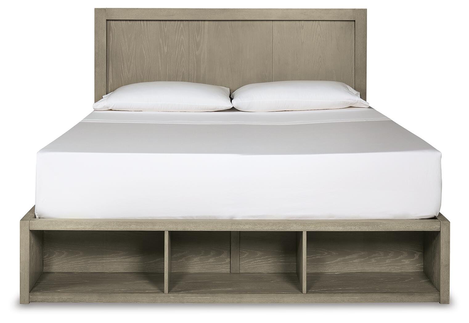 Fawnburg Queen Panel Bed with Storage, Gray, large