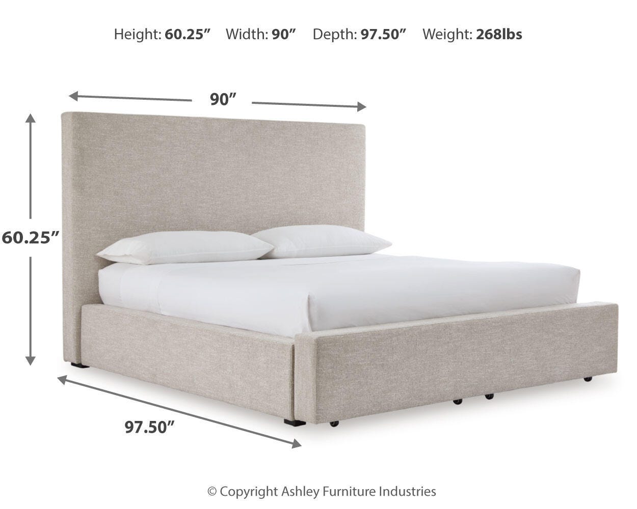 Kristiland California King Upholstered Storage Bed - image 8