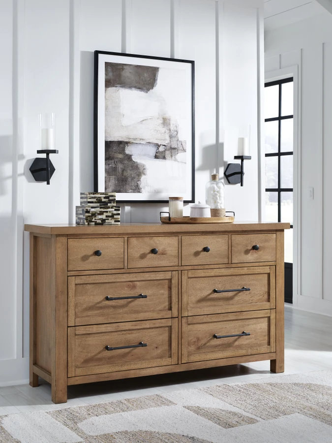 Ashley Kristiland Light Brown Dresser Ashley Kristiland Light Brown Dresser