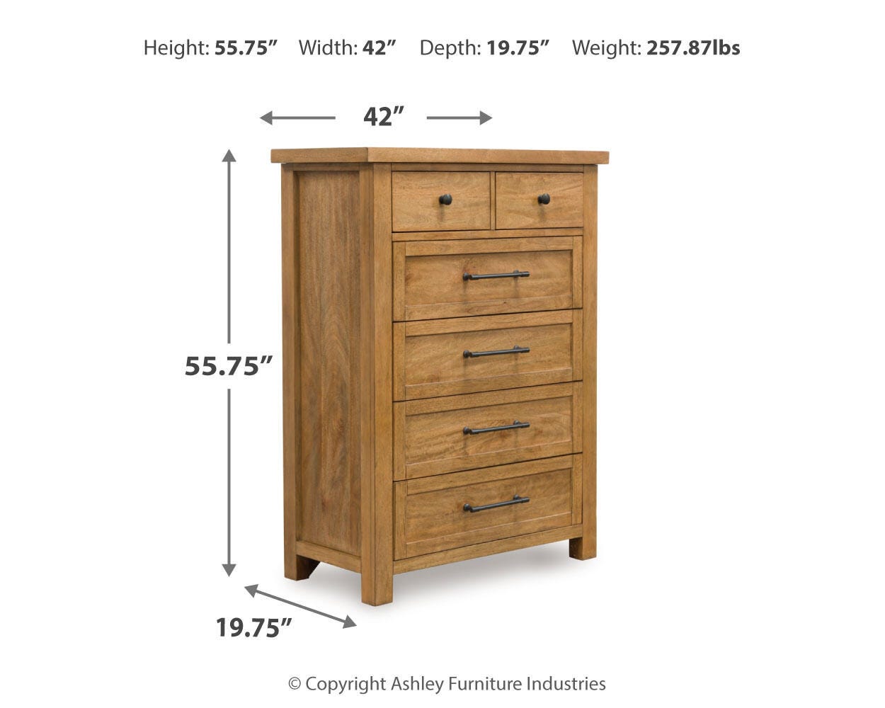 Kristiland 6 Drawer Chest of Drawers | Ashley