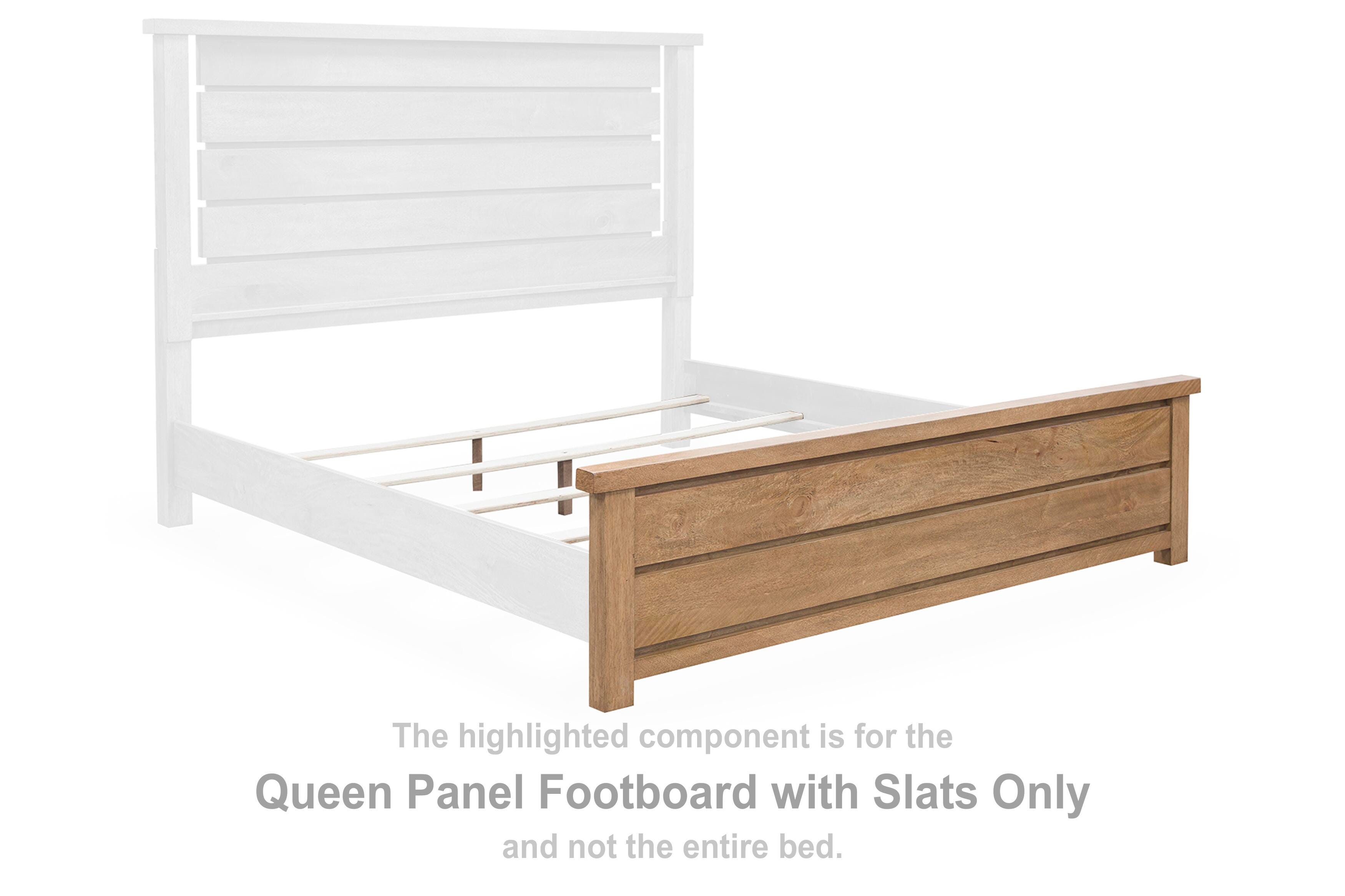 Kristiland Queen Panel Footboard with Slats, , large
