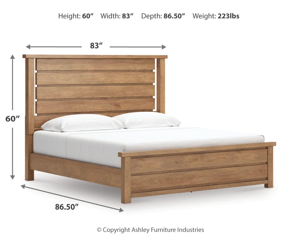 Kristiland King Panel Bed | Ashley