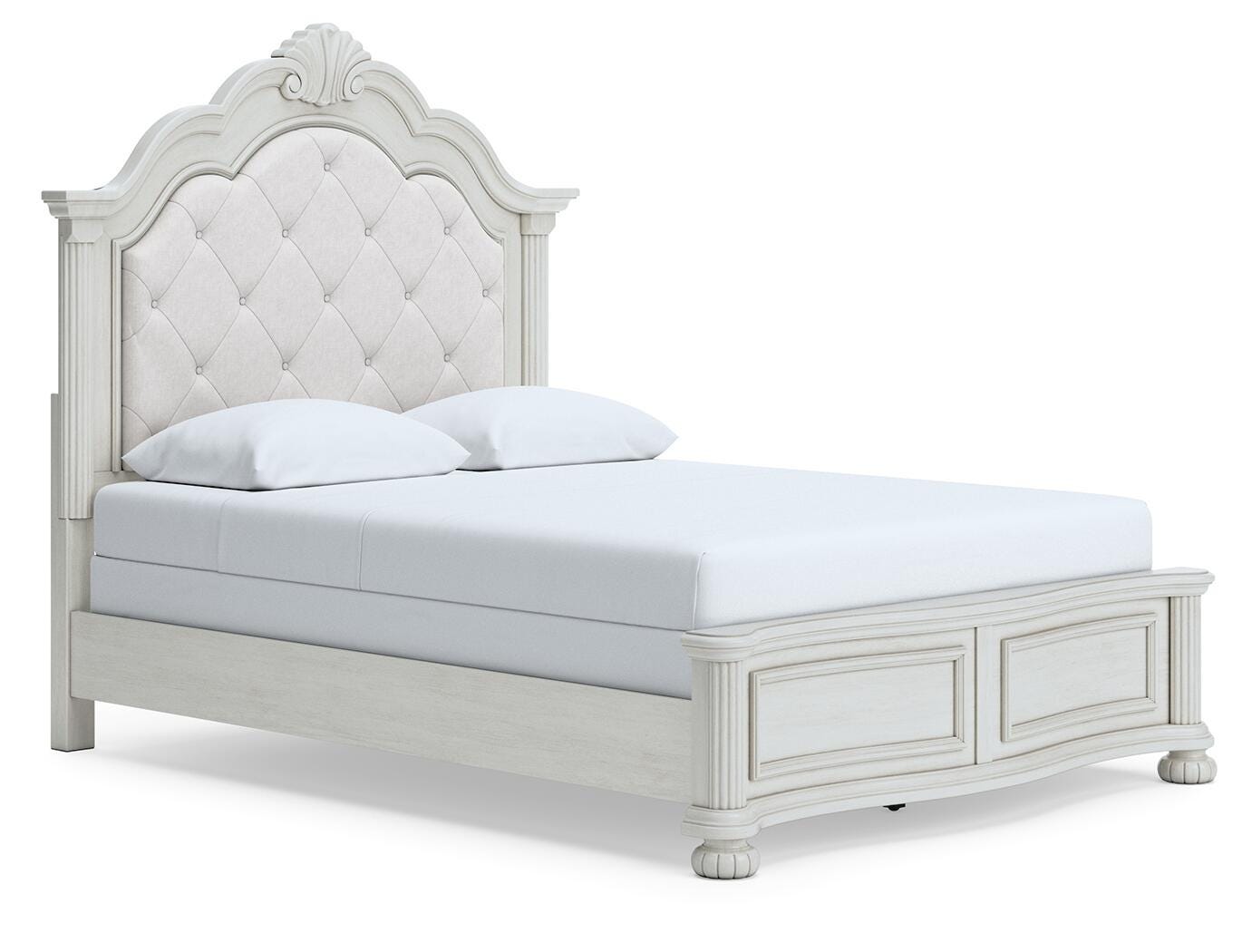 Montelaine Queen Upholstered Panel Bed, Dresser and Mirror - image 6
