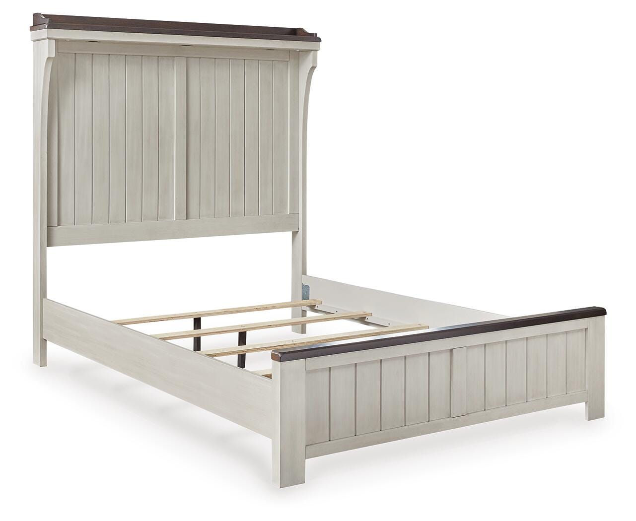 Darborn Queen Panel Bed, Gray/Brown, large