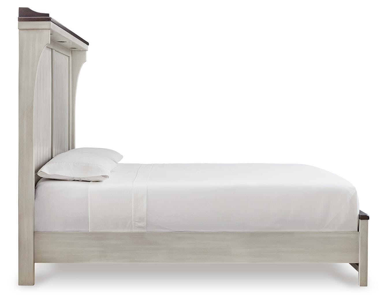 Darborn Queen Panel Bed, Gray/Brown, large