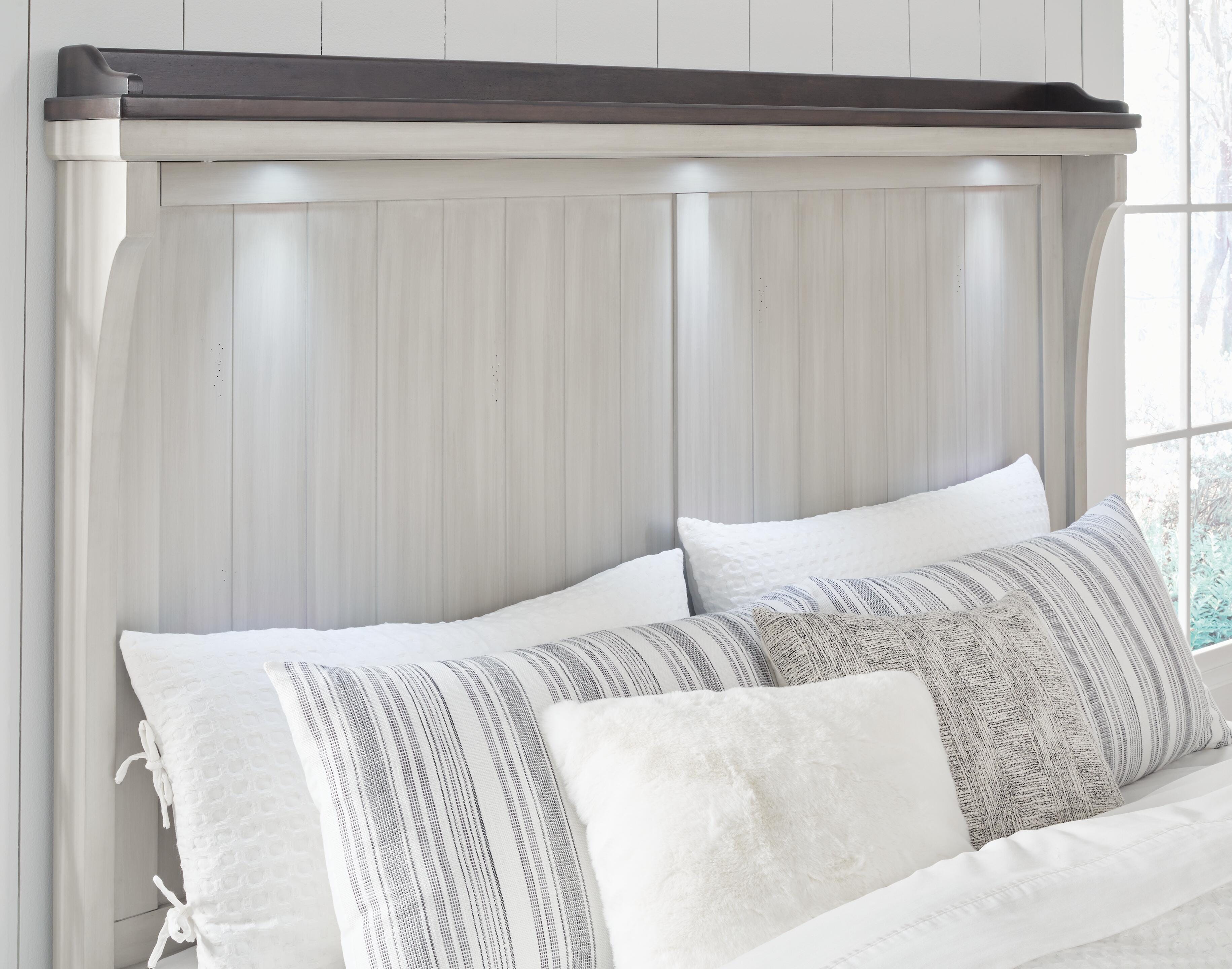 Darborn King Panel Bed, Gray/Brown, large