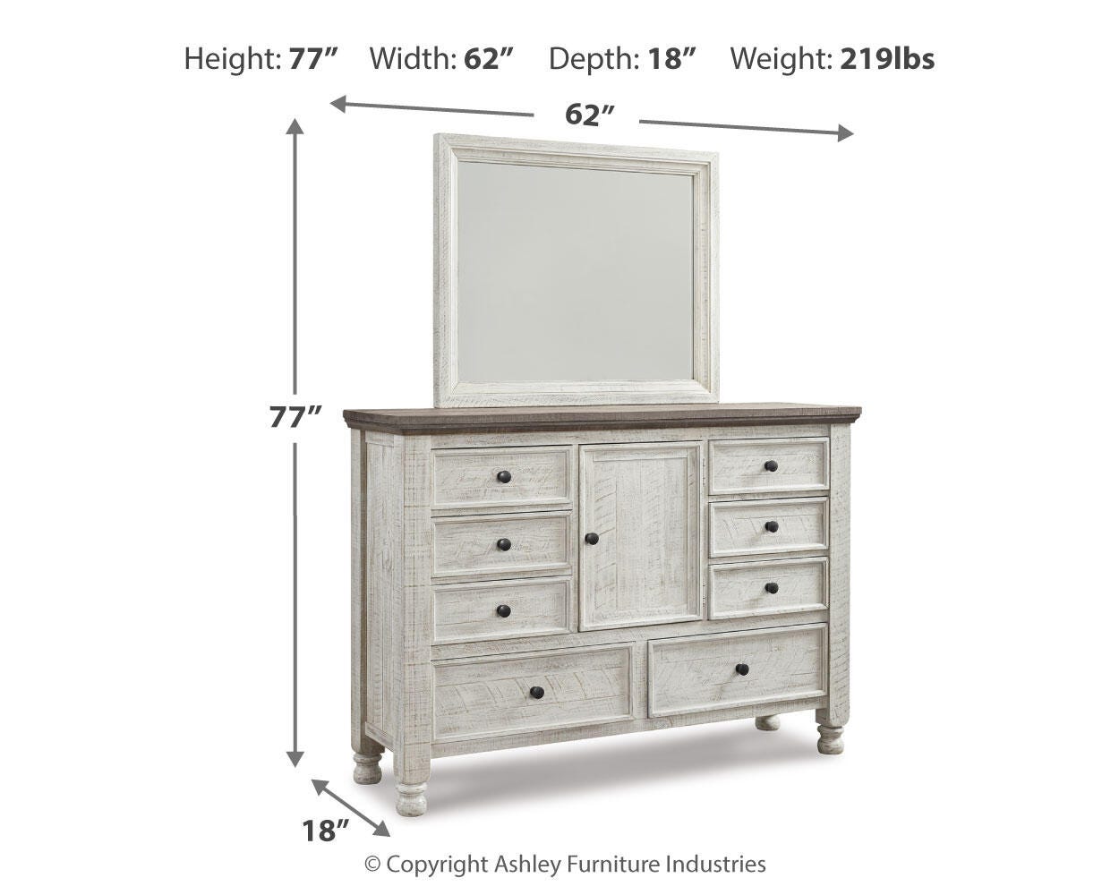 Havalance Dresser and Mirror - image 4