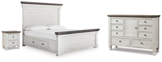 Havalance Queen Panel Storage Bed, Dresser and Nightstand