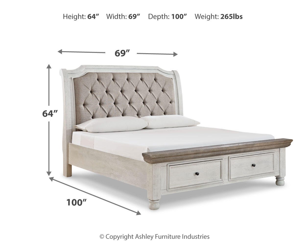Havalance Queen Sleigh Bed with Storage - image 6