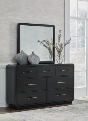 silver and black dresser MARVILLA Gray LED 66" Wide & Mirror perfect for adding a touch of sophistication to any room Leidl Modern Oak Dresser -