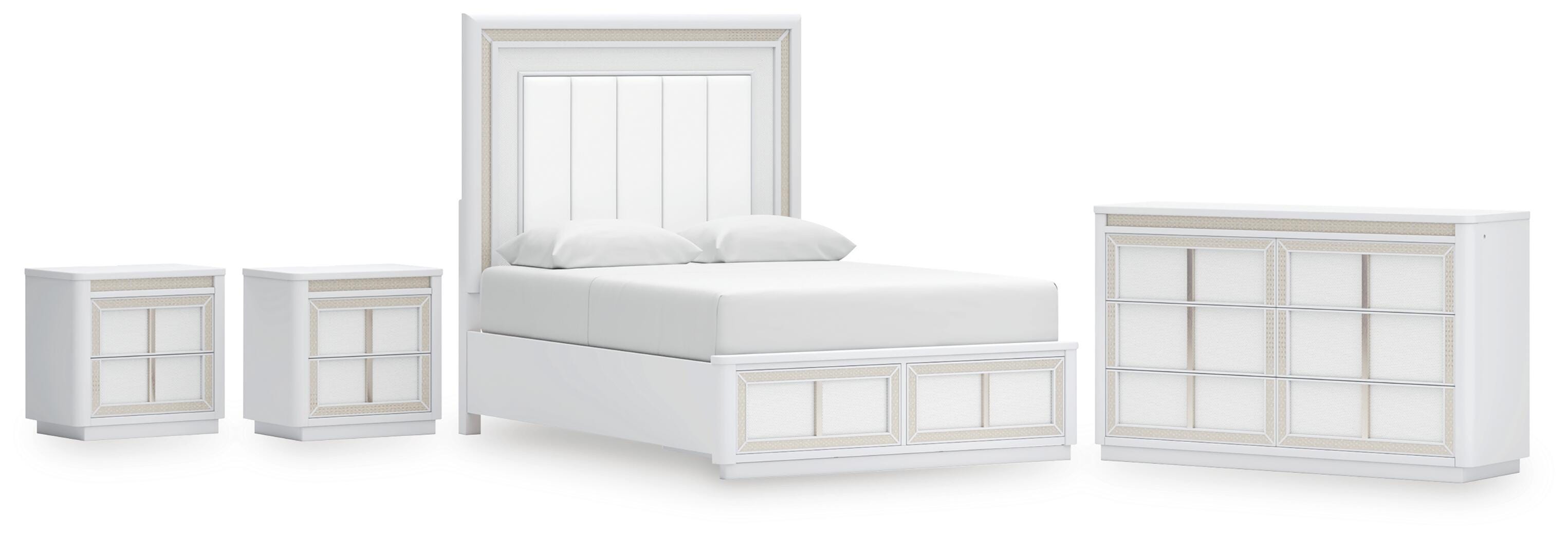 Chalanna Queen Storage Bed, Dresser and 2 Nightstands - image 1