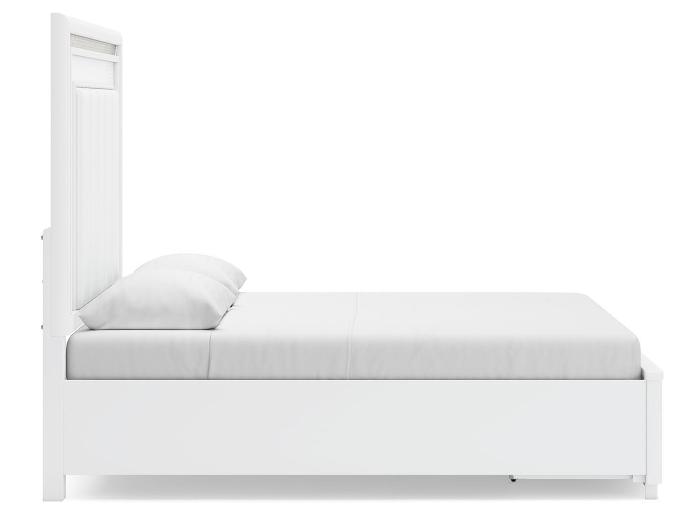 Cama con almacenaje y mesita de noche Chalanna Queen - image 4
