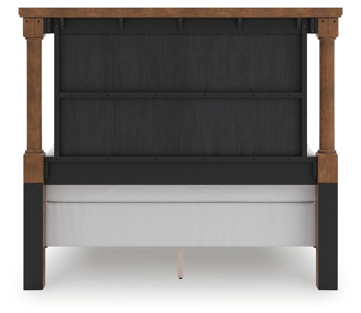 Chadworth Queen Poster Bed, Brown, large