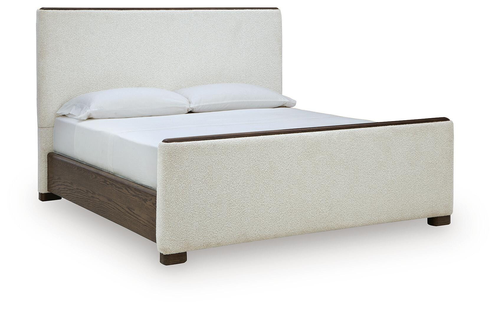 Darimore Queen Upholstered Panel Bed, Burnished Brown, large