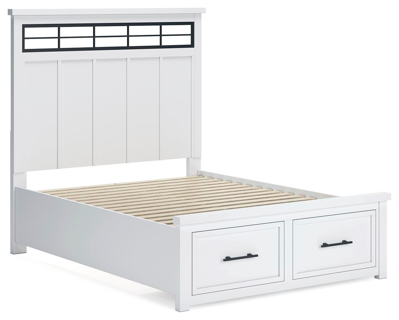Cama Ashbryn Queen con panel de almacenaje - image 2