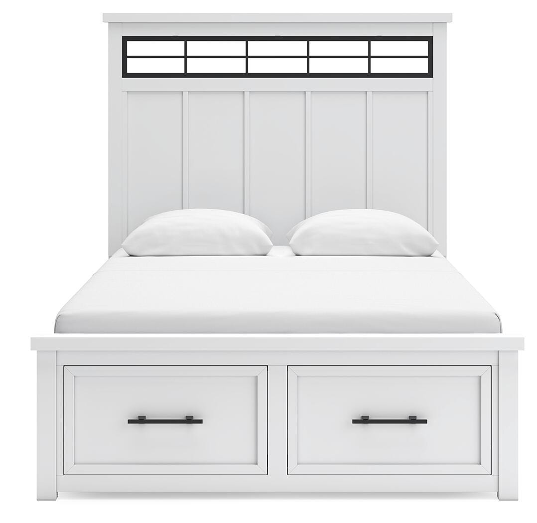 Cama Ashbryn Queen con panel de almacenaje - image 3