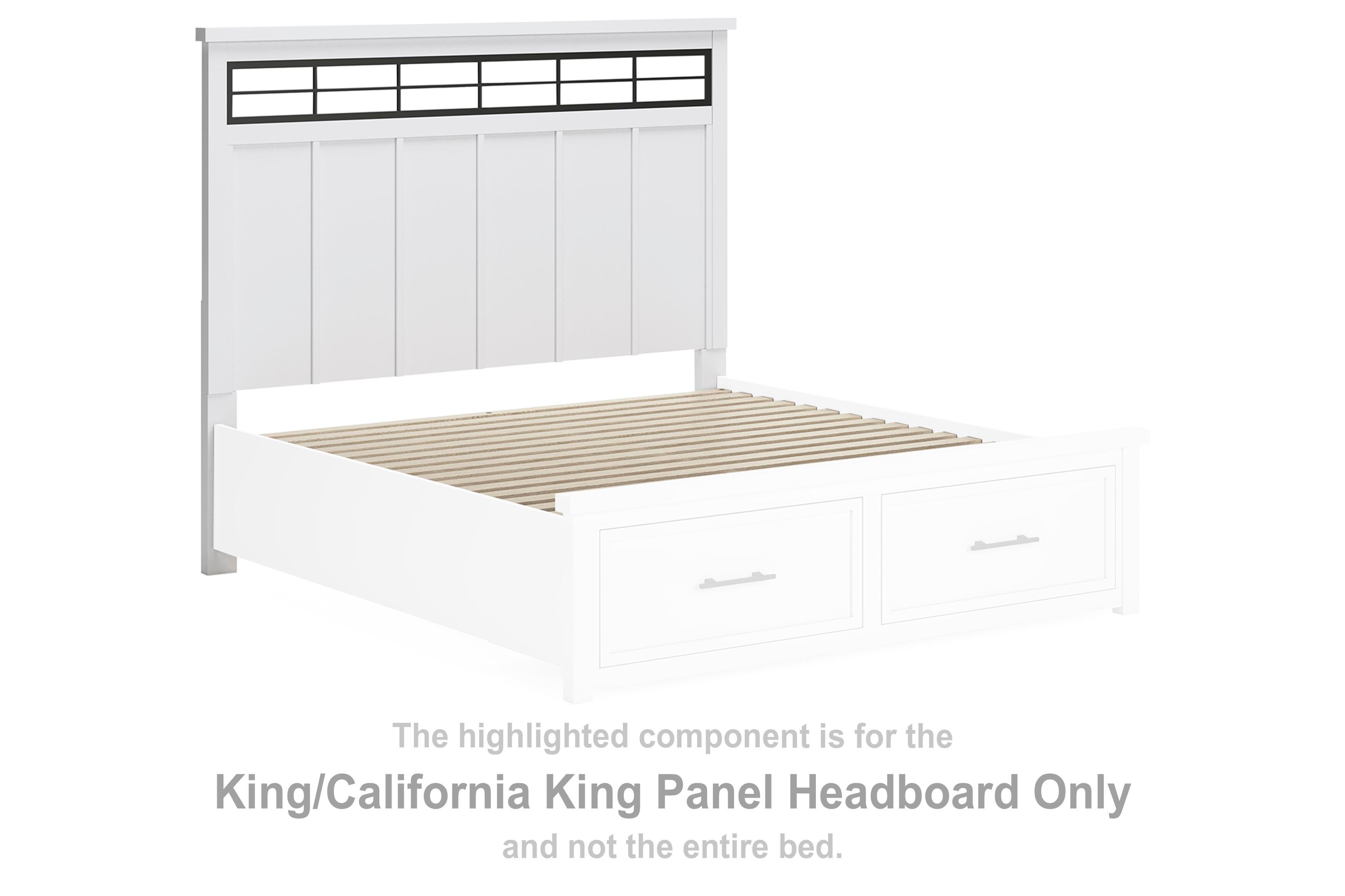 Ashbryn King/California King Panel Headboard with Roll Slats - image 1