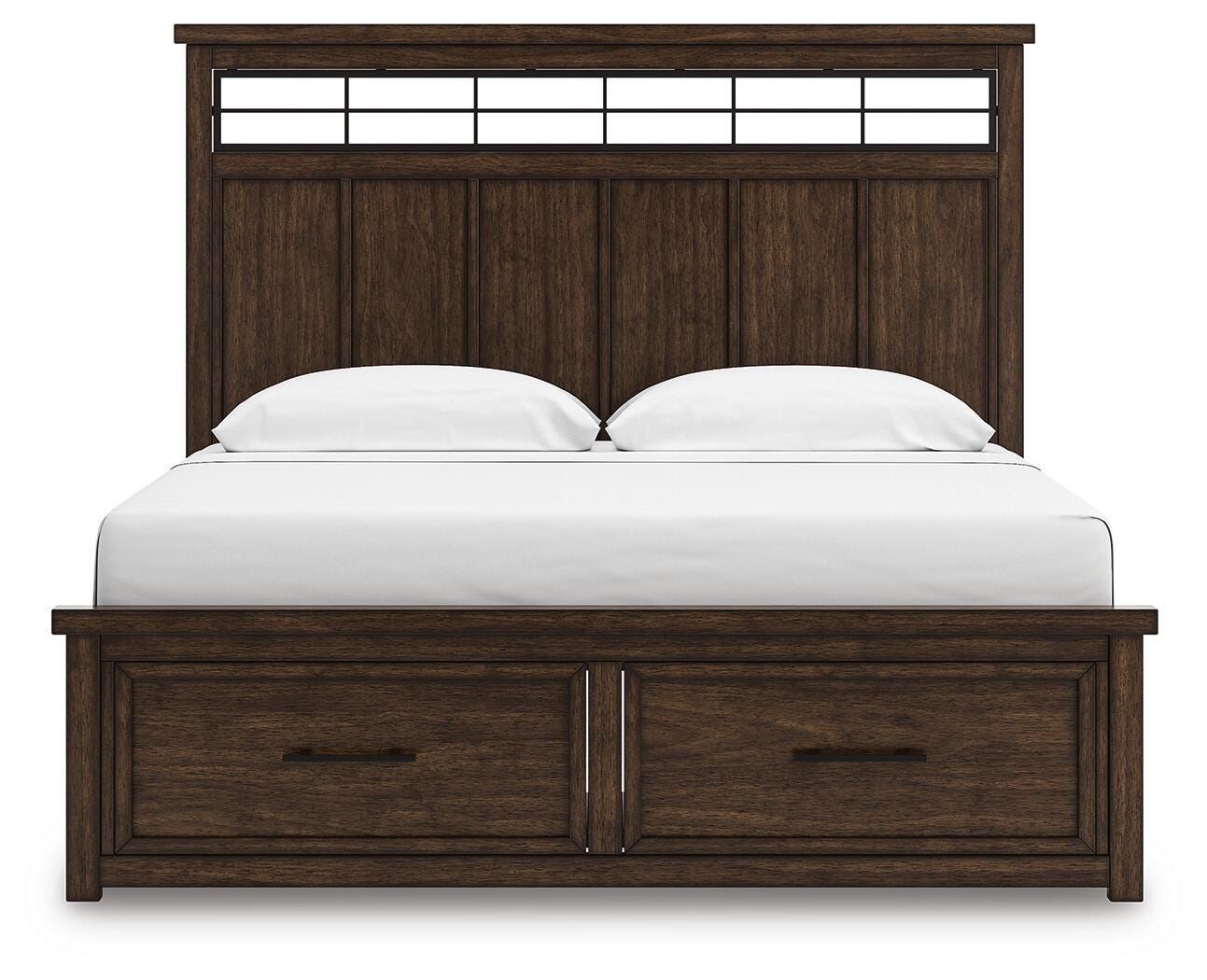 Cama Taffenbrook King con paneles y almacenaje - image 5