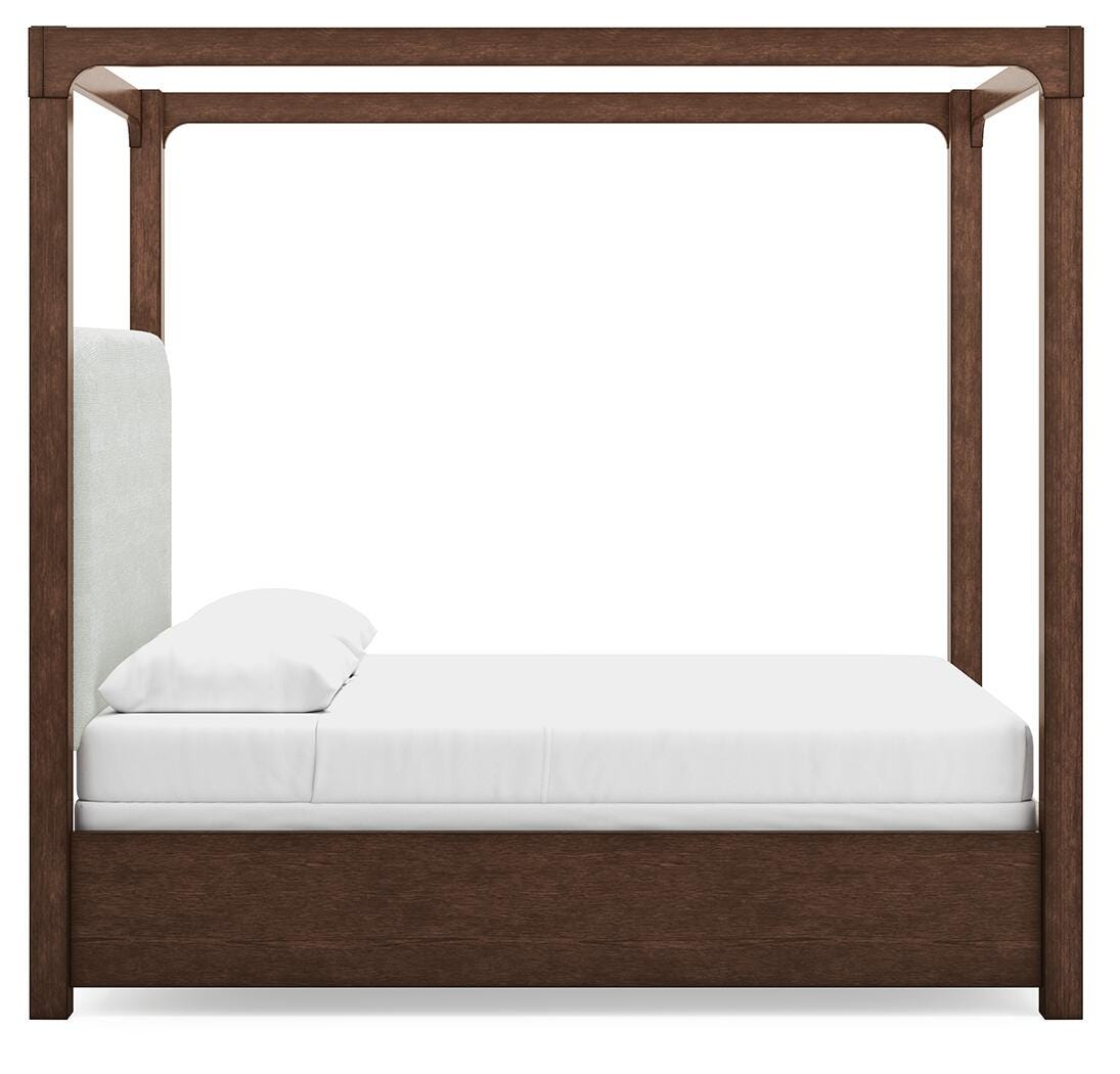 Breckington Queen Upholstered Canopy Bed - image 4