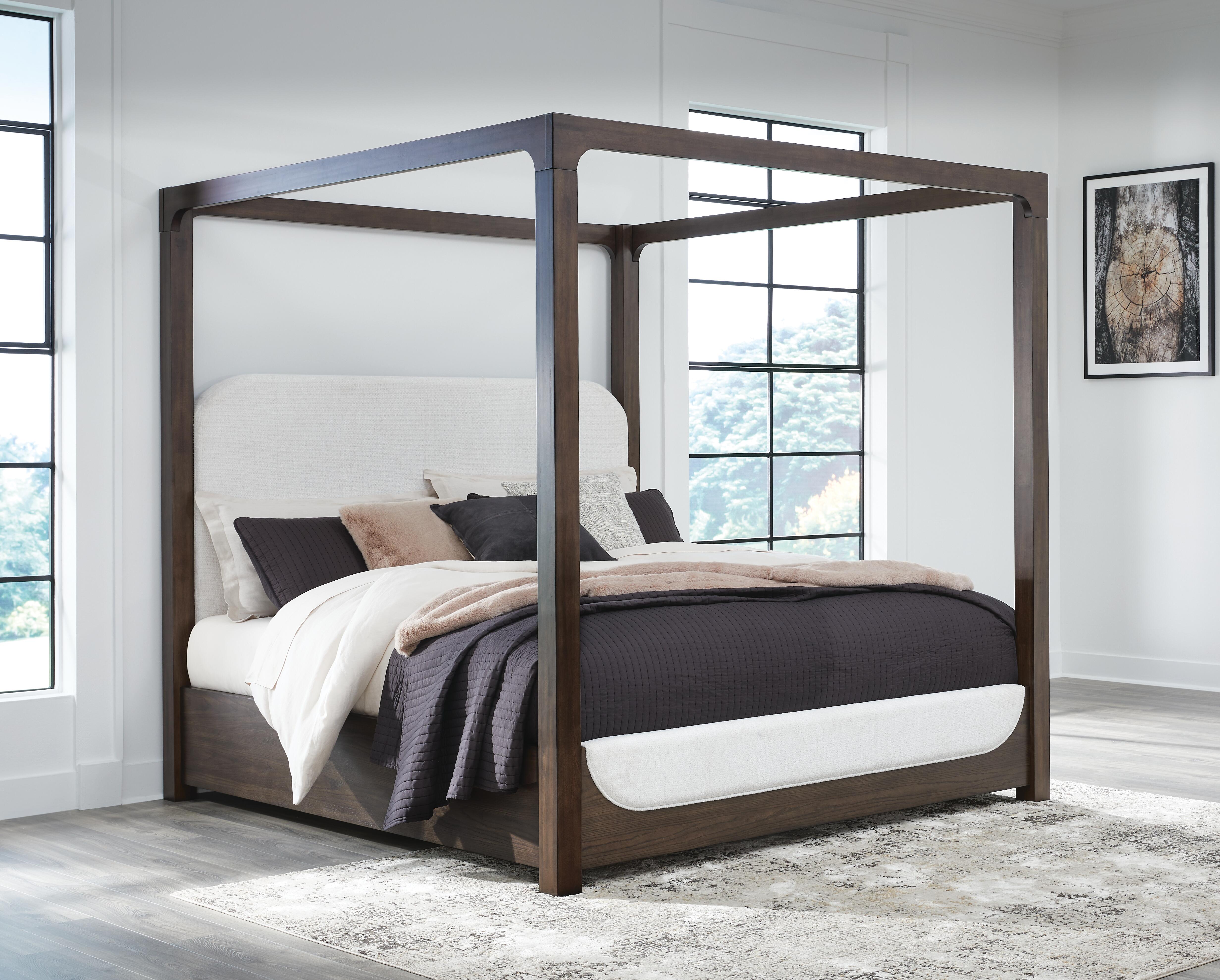 Breckington King Upholstered Canopy Bed - image 1