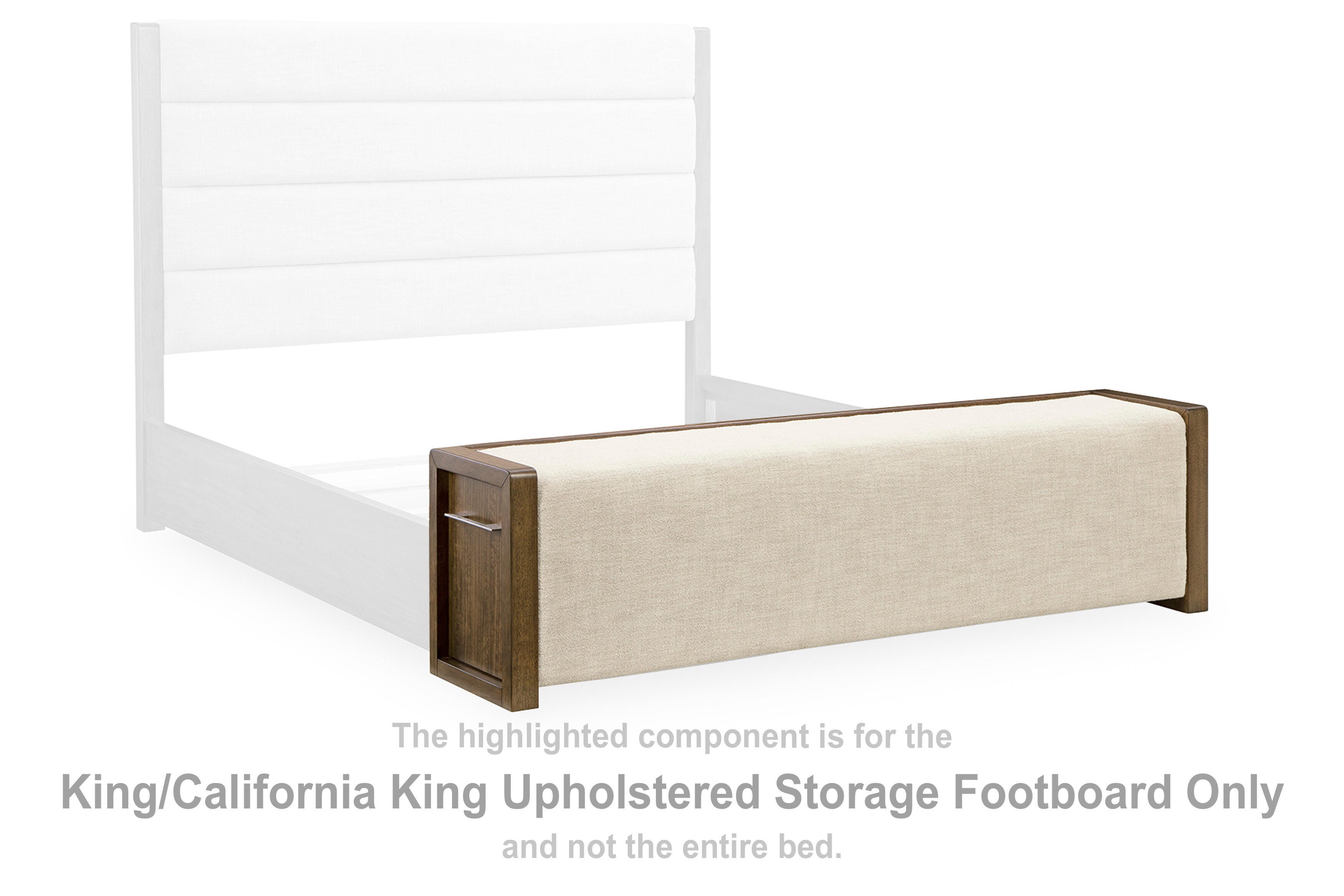 Marxmore King/California King Upholstered Storage Footboard