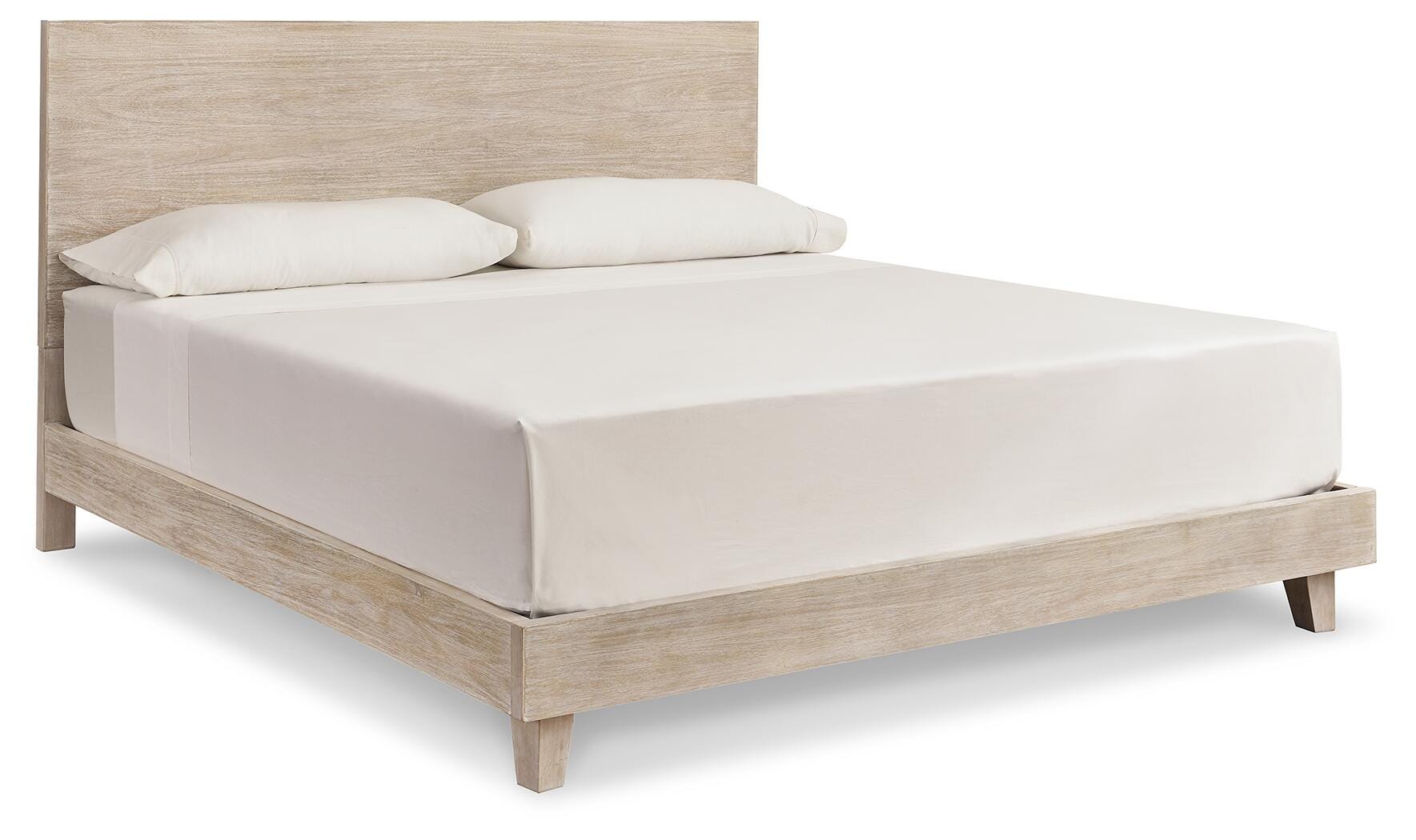 Michelia King Panel Bed, Bisque, large
