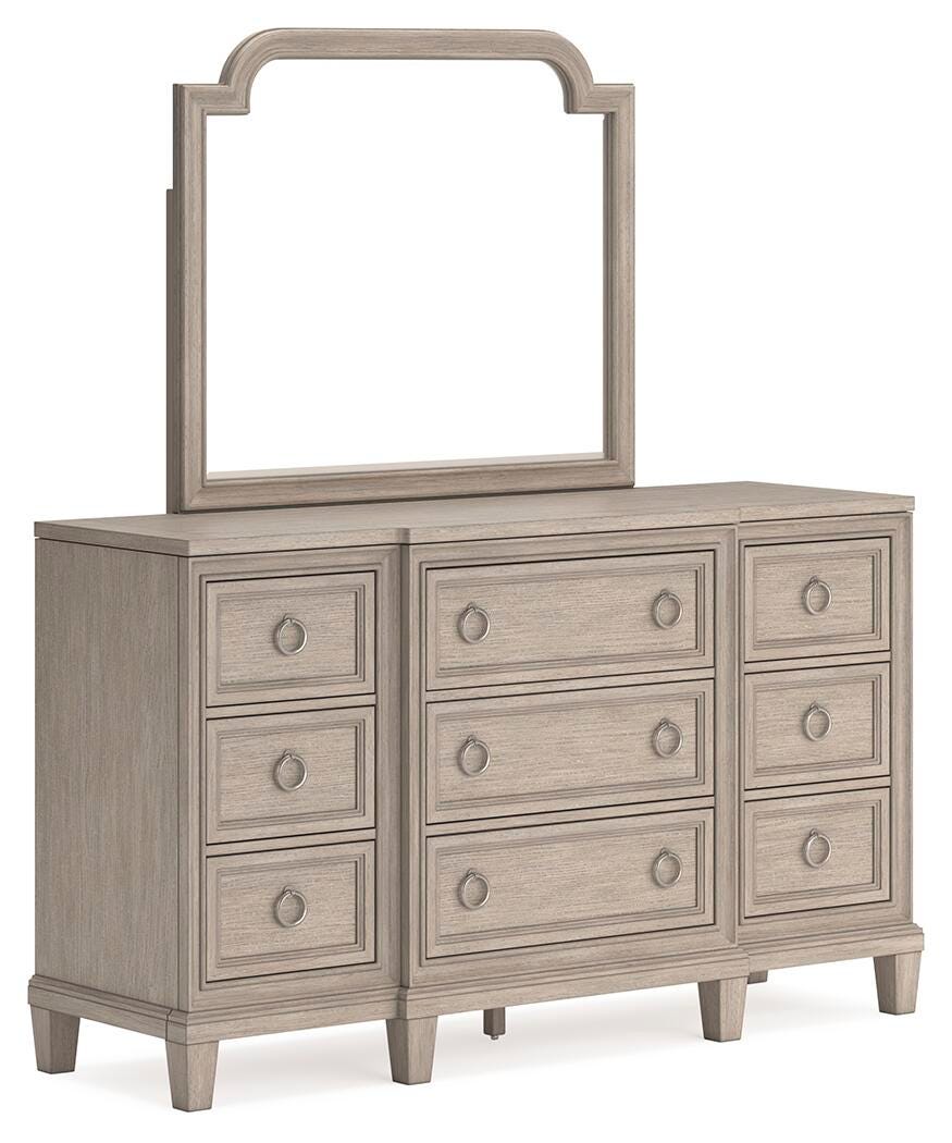 Jorlaina 9 Drawer Dresser and Mirror | Ashley