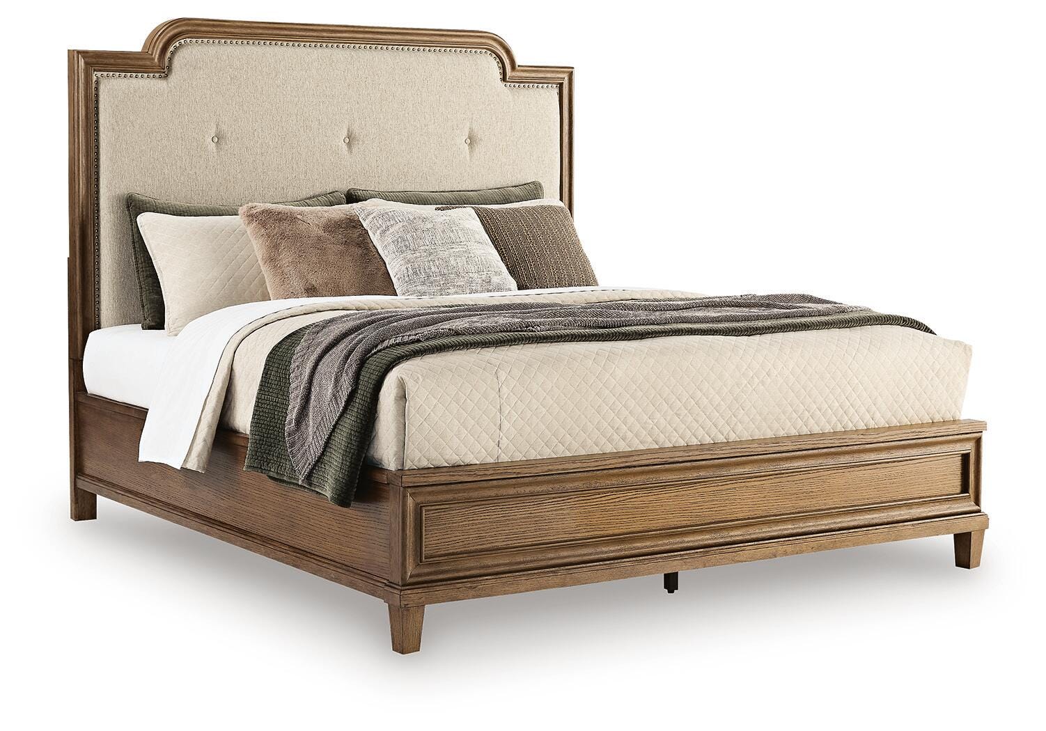 Jorlaina King Upholstered Panel Bed - image 2