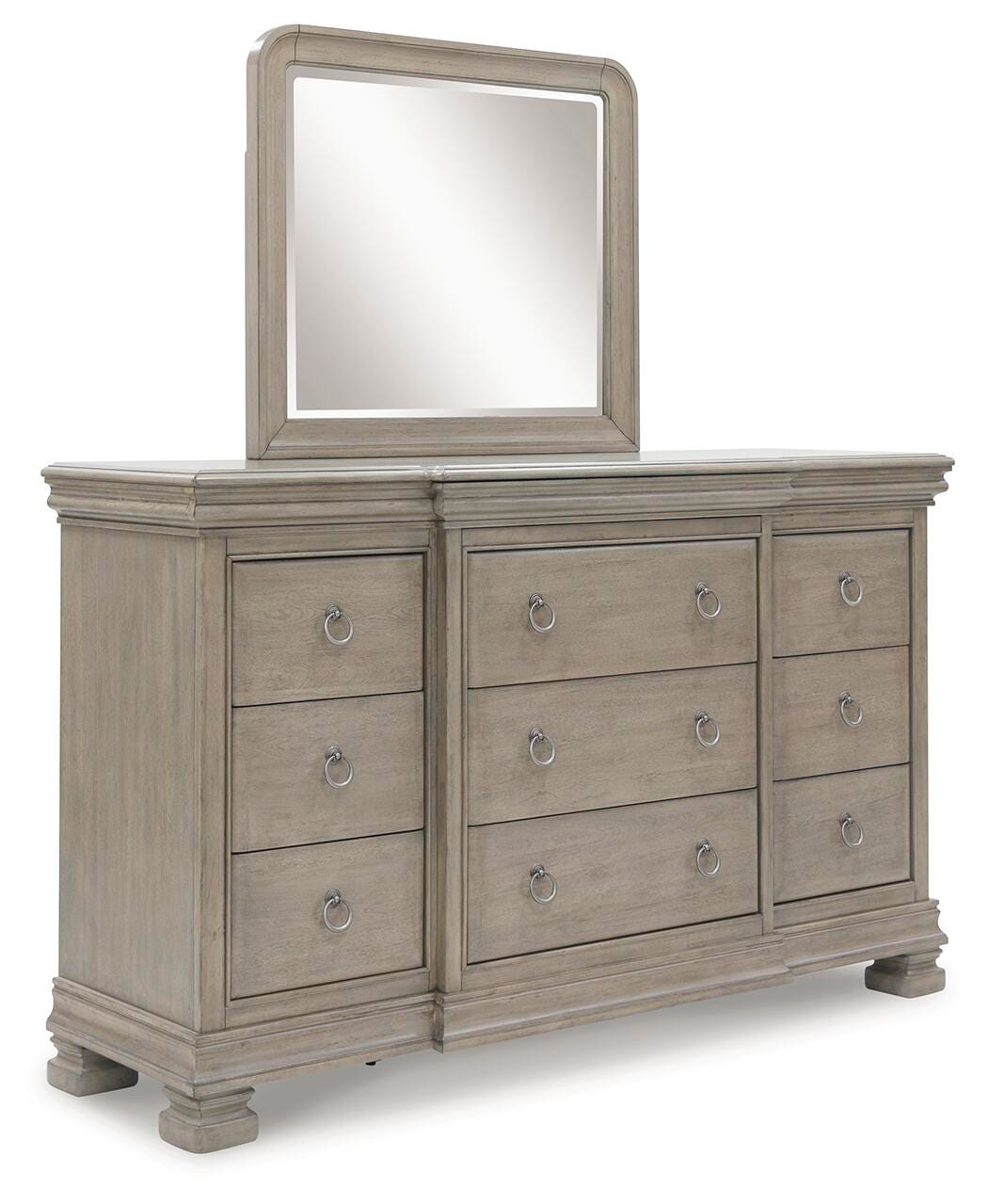 Lexorne King Sleigh Bed, Dresser and Mirror - image 2