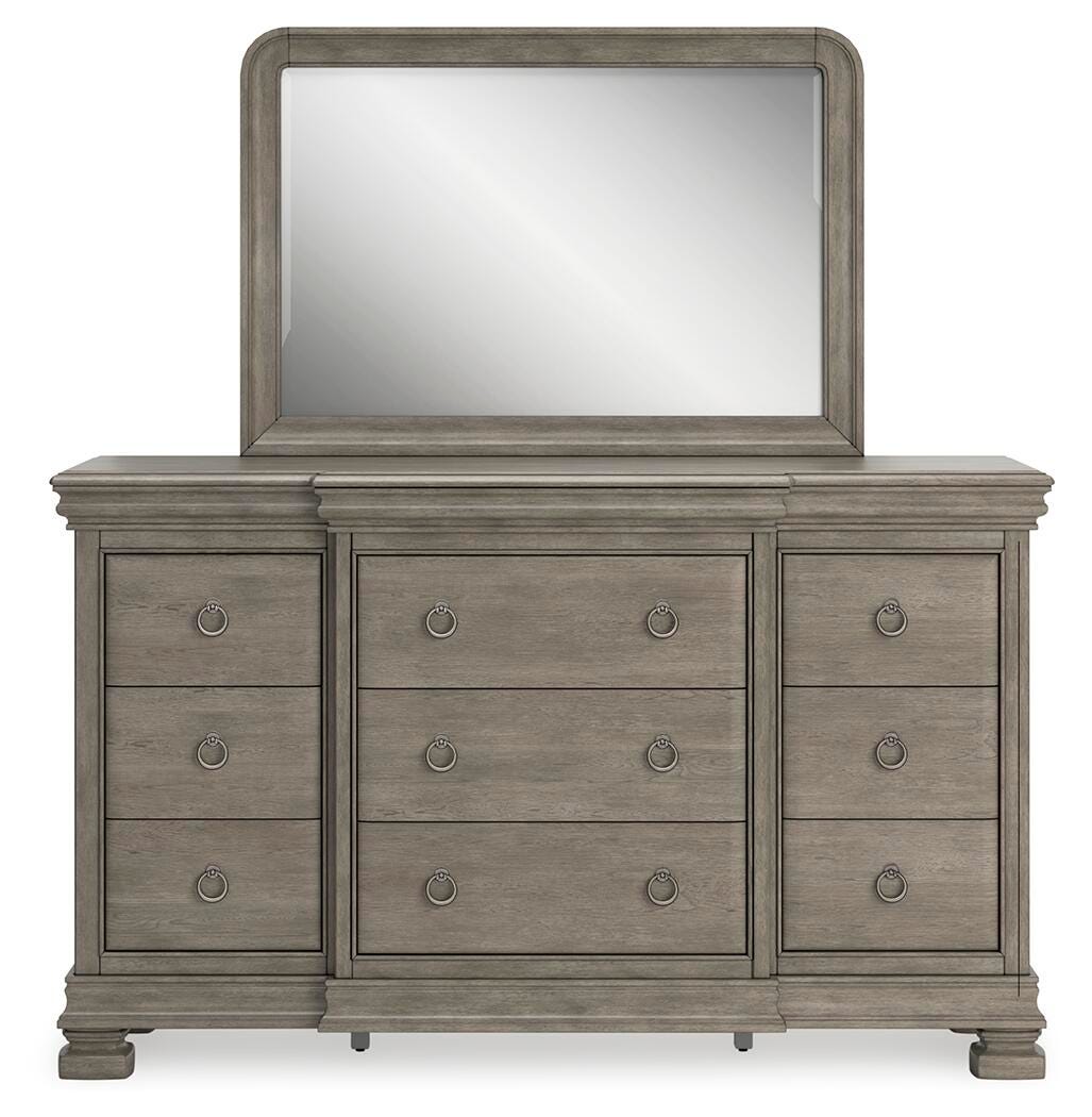 Lexorne King Sleigh Bed, Dresser and Mirror - image 4