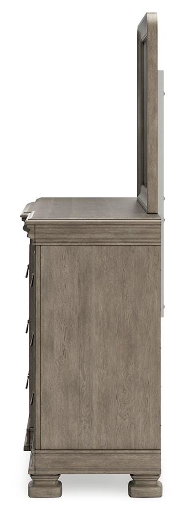 Lexorne King Sleigh Bed, Dresser and Mirror - image 6