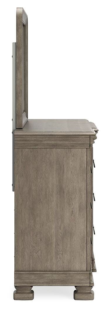 Lexorne King Sleigh Bed, Dresser and Mirror - image 8