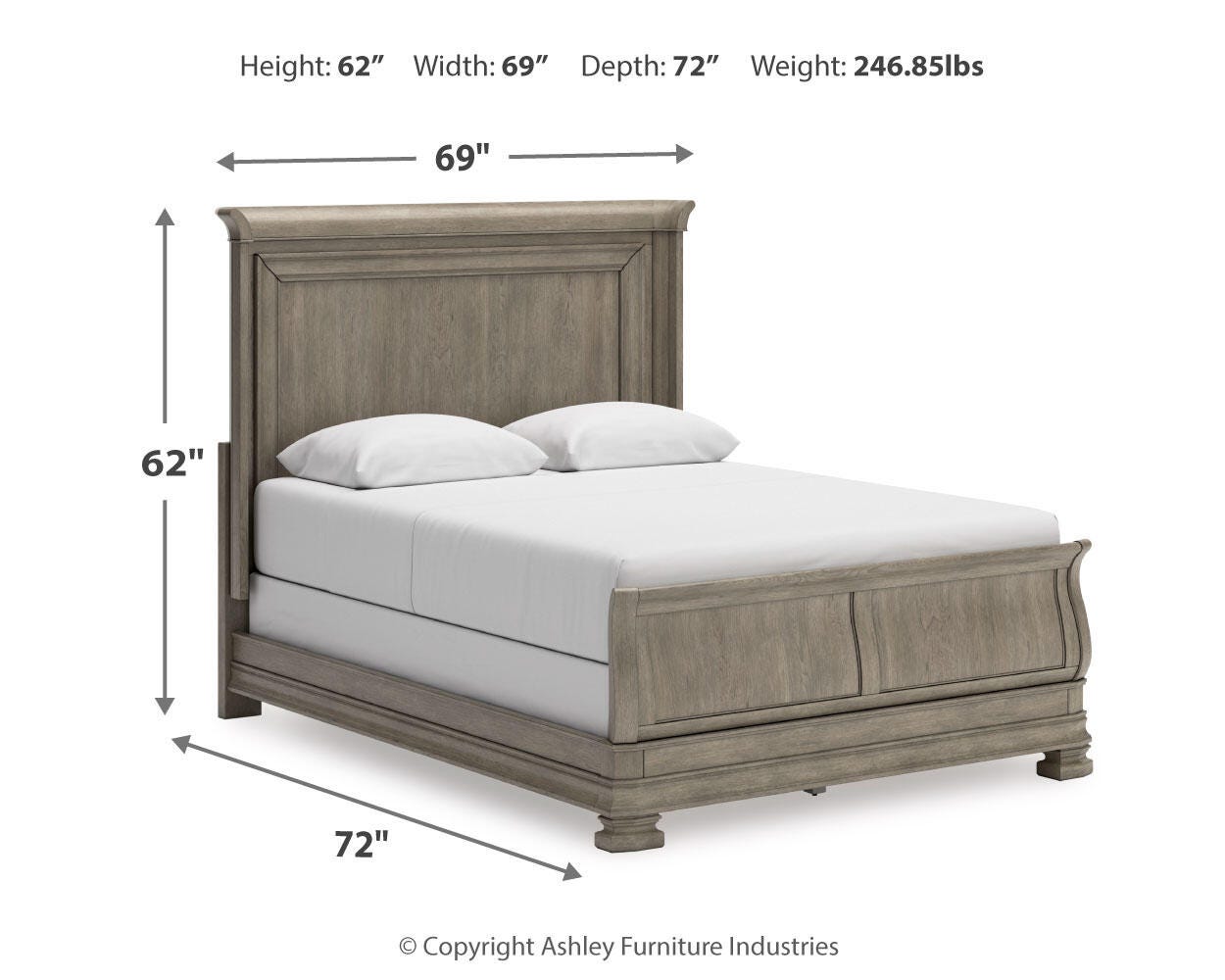 Lexorne Queen Sleigh Bed - image 8