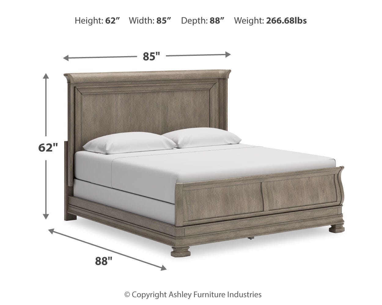 Lexorne California King Sleigh Bed - image 8