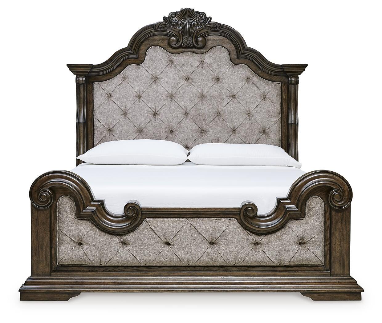 Cama Maylee California King con panel, cómoda, espejo y mesita de noche - image 4