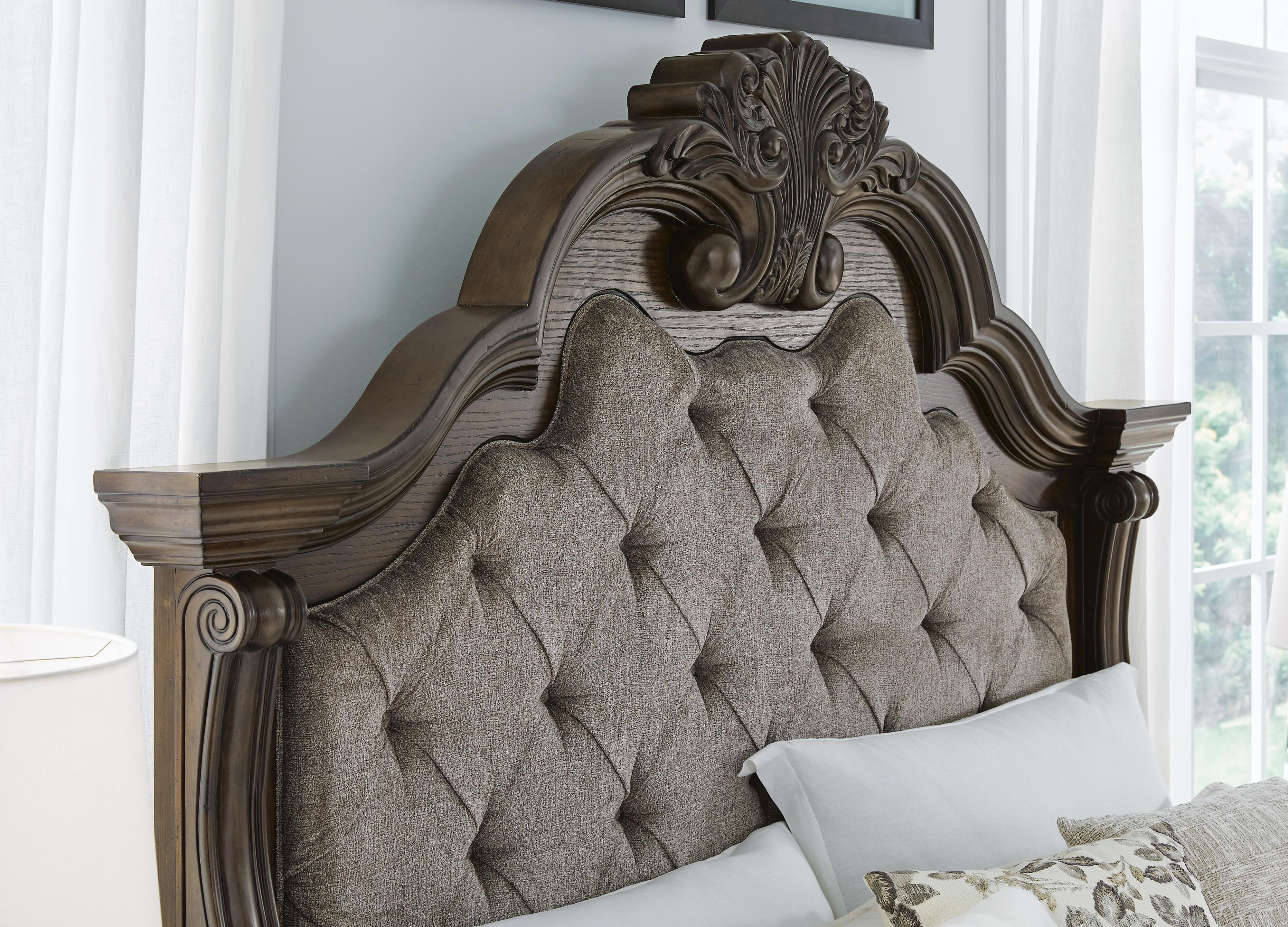 Cama tapizada, cómoda y espejo Maylee King - image 11